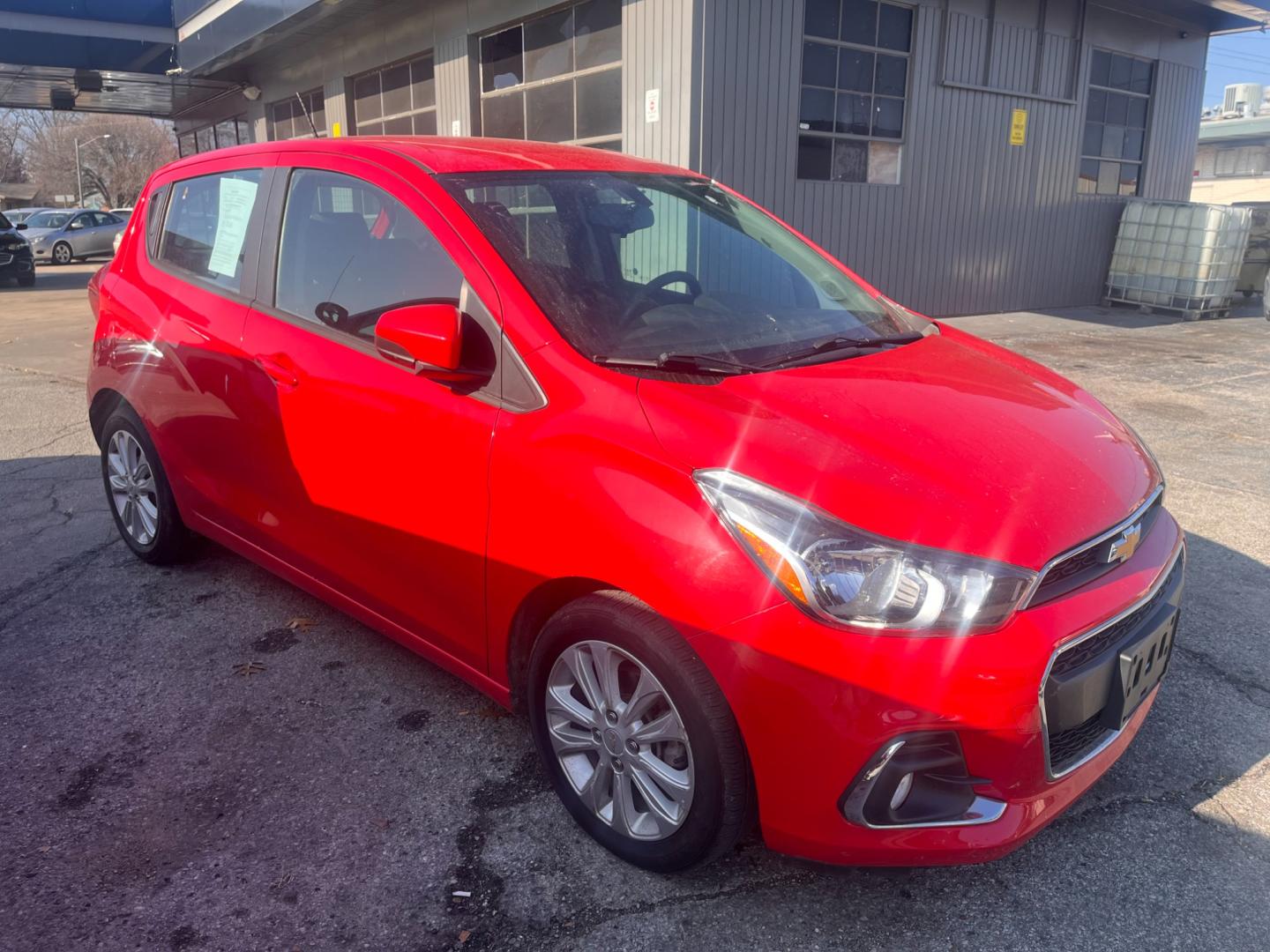 2017 RED CHEVROLET SPARK 1LT 1LT CVT (KL8CD6SA9HC) with an 1.4L L4 16V DOHC engine, CVT transmission, located at 8101 E. Skelly Dr., Tulsa, OK, 74129, (918) 592-3593, 36.121891, -95.888802 - Photo#1